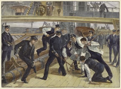 Vita a bordo di una nave da guerra da William Heysham Overend