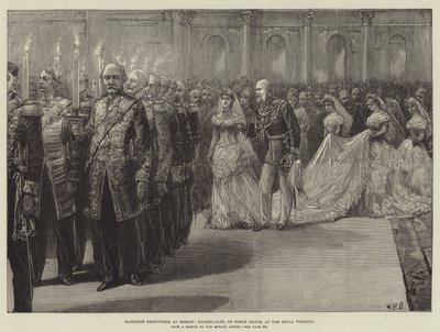 Feste nuziali a Berlino, Fackel-Tanz, o Danza delle Torce, al matrimonio reale da William Heysham Overend
