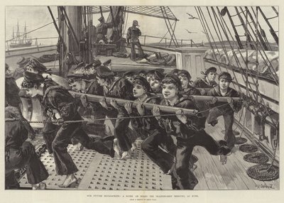 I nostri futuri marinai, una scena a bordo della nave scuola Mercury, a Ryde da William Heysham Overend