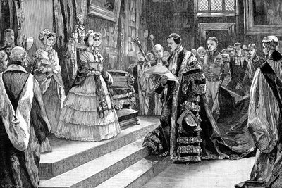 Presentazione alla Regina, c1850s, 1900 da William Heysham Overend
