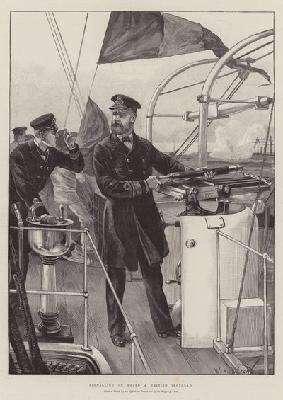 Segnalazione a bordo di una corazzata britannica da William Heysham Overend