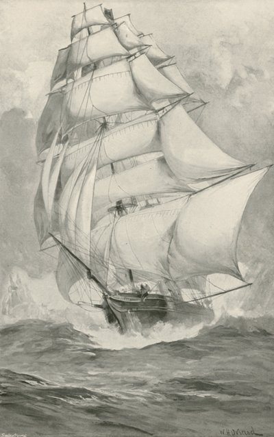 Gare di tea-clipper dalla Cina per il Tamigi da William Heysham Overend
