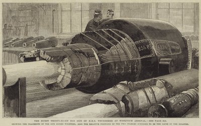 Il cannone da trentotto tonnellate esploso della HMS Thunderer all