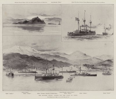 La crisi orientale, scene al largo della costa di Creta da William Heysham Overend