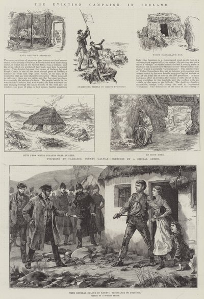 La Campagna di Sfratto in Irlanda da William Heysham Overend
