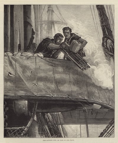 La mitragliatrice Gatling, usata nella nostra marina da William Heysham Overend