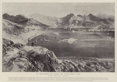 La guerra greco-turca, vista generale della battaglia di Mati da William Heysham Overend