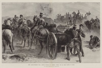 La guerra greco-turca, il principe Nicola di Grecia sotto il fuoco alla battaglia di Mati da William Heysham Overend