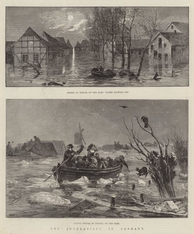 Le inondazioni in Germania da William Heysham Overend