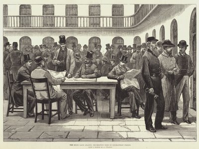La Lega della Terra Irlandese, tempo di ricreazione nella prigione di Kilmainham da William Heysham Overend