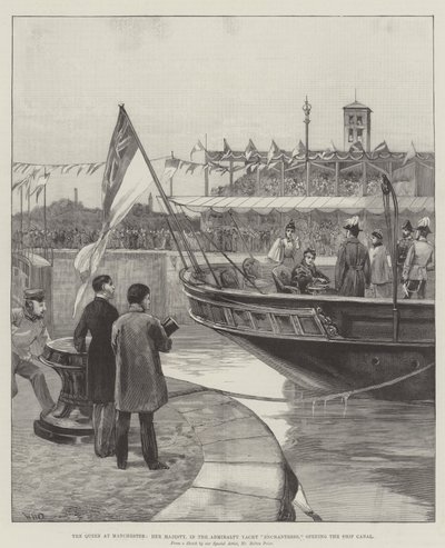 La regina a Manchester, Sua Maestà, nello yacht dell