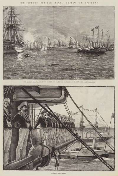 La revisione navale del Giubileo della Regina a Spithead da William Heysham Overend