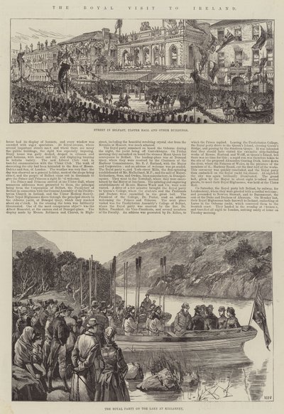 La Visita Reale in Irlanda da William Heysham Overend