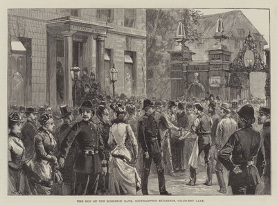 La corsa alla Birkbeck Bank, Southampton Buildings, Chancery Lane da William Heysham Overend