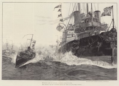 Il Sanspareil, nave ammiraglia di Sir Michael Culme-Seymour, nel Mediterraneo da William Heysham Overend