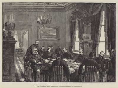 La guerra tra Serbia e Bulgaria, conferenza diplomatica a Costantinopoli da William Heysham Overend