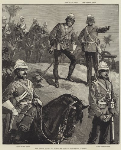 La guerra in Egitto, le Guardie equipaggiate per il servizio in Egitto da William Heysham Overend