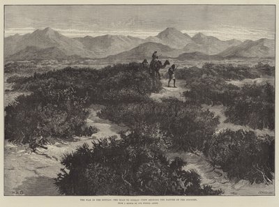 La guerra nel Sudan, la strada per Sinkat, vista che mostra la natura del paese da William Heysham Overend