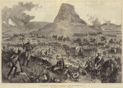 La guerra Zulu, Isandhlwana rivisitata, recupero dei carri, 21 maggio da William Heysham Overend