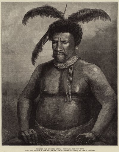 La Guerra Zulu in Sudafrica, Cetewayo, il Re Zulu da William Heysham Overend