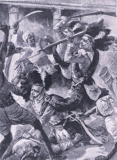 Il secondo soccorso di Lucknow, illustrazione da 