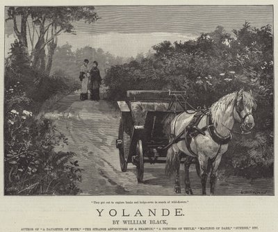 Yolande, di William Black da William Heysham Overend