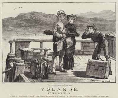 Yolande, di William Black da William Heysham Overend