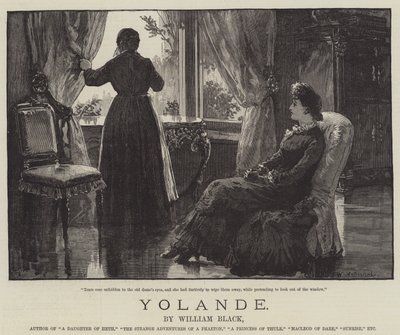 Yolande, di William Black da William Heysham Overend