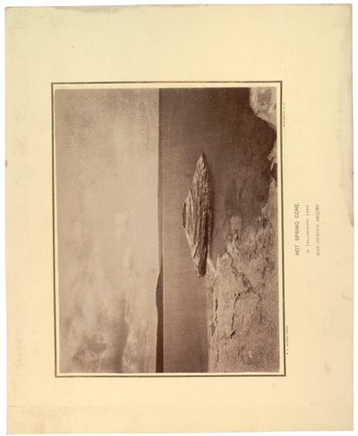 Cono di sorgente calda, nel Lago Yellowstone, 1871 da William Hicks Jackson