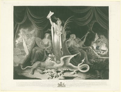 Allegoria del potere della Gran Bretagna, 1787 da William Hincks