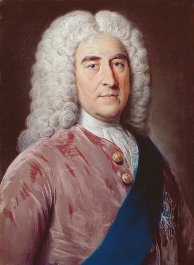 Ritratto di Thomas Pelham Holles (1693-1768) Duca di Newcastle under Lyme da William Hoare