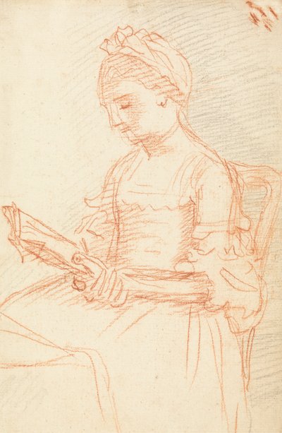 Signora Seduta con Libro da William Hoare