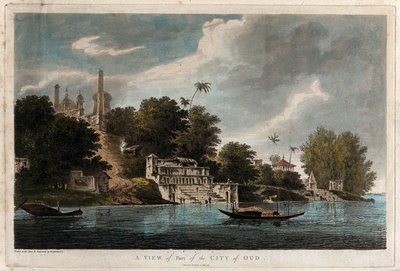 Vista di una parte della città di Oud da William Hodges