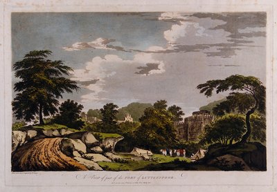 Vista di una parte del forte di Lutteefpoor da William Hodges