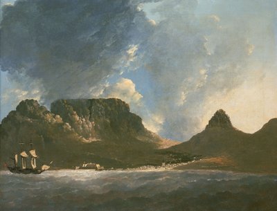 Una vista del Capo di Buona Speranza, presa sul posto, a bordo della 