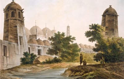 Veduta del Cuttera costruito da Jaffeir Cawn a Muxadavad da William Hodges
