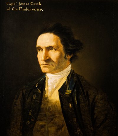 Capitano James Cook (1728-1779) da William Hodges