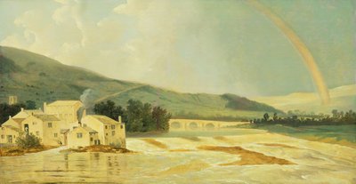 Ponte di Otley sul fiume Wharfe da William Hodges