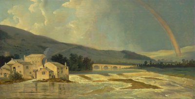 Ponte di Otley sul fiume Wharfe da William Hodges