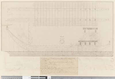 Pagina 14b Spiegazione di una doppia canoa vista ad Amsterdam nei Mari del Sud da William Hodges