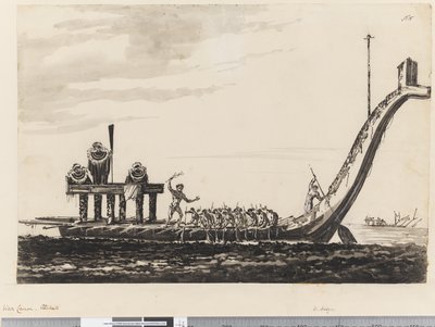 Pagina 15. Canoa da guerra, Otaheite da William Hodges