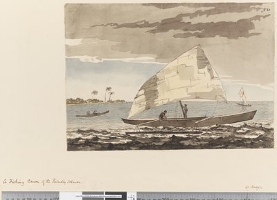 Pagina 21 Una canoa da pesca delle Isole Amiche da William Hodges