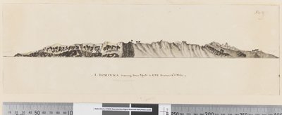 Dominica vista da N a ESE distante 1,5 miglia da William Hodges