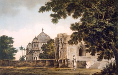 Pl. 18 Una vista della Moschea a Mounheer, da Sud-Est, da 