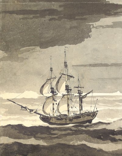 La Risoluzione in un flusso di ghiaccio da William Hodges