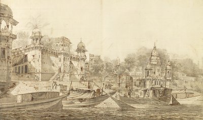 Veduta di parte della città di Benares, c.1781 da William Hodges
