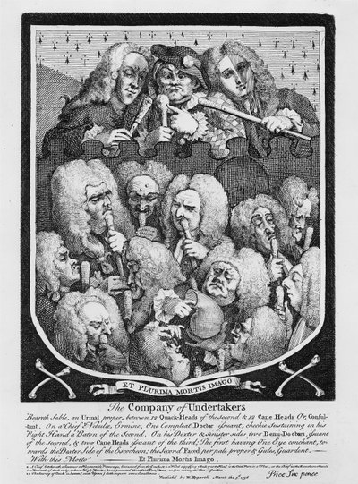 Una consultazione di medici, 1736 da William Hogarth