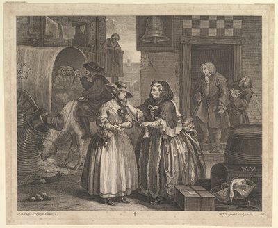 Il progresso di una prostituta, Tavola 1, aprile 1732 da William Hogarth