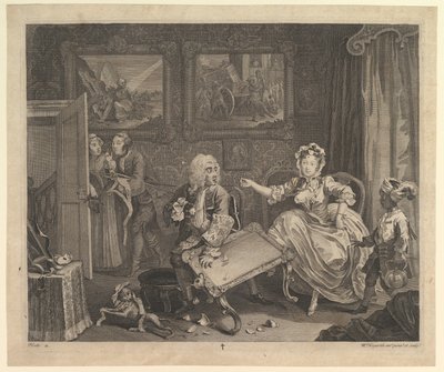 Il progresso di una prostituta, tavola 2, aprile 1732 da William Hogarth