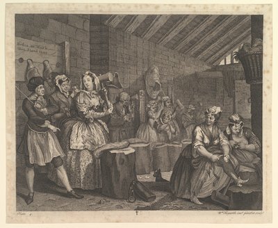 Il Progresso di una Prostituta, Tavola 4 da William Hogarth